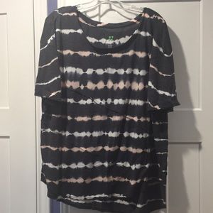 Dark Grey, white and pink T-shirt